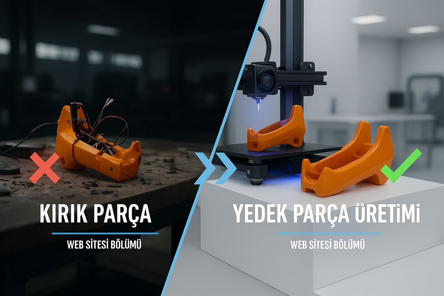 3D Baskı ile Kırık Parça Üretimi | Yedek Parça Çözümü – Turkuaz 3D